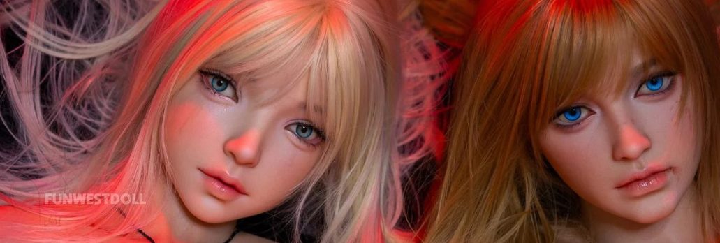 Funwest（ファンウェスト）の人気ラブドールヘッド2種類の比較｜リアルな表情と造形の違いの写真